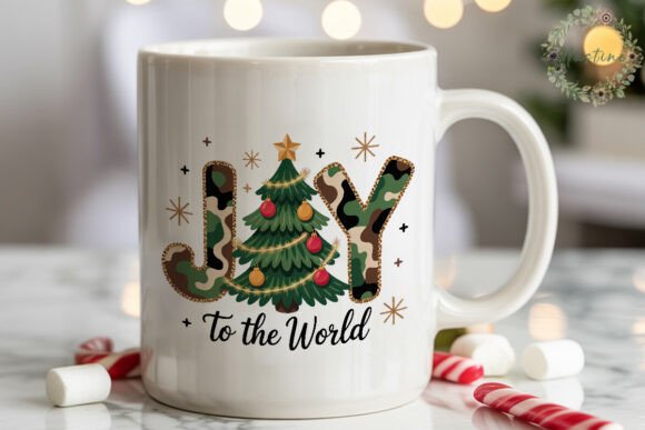 Camo JOY Christmas Tree PNG Clipart Review