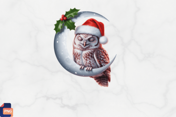 Christmas Owl Clipart PNG for Illustrations