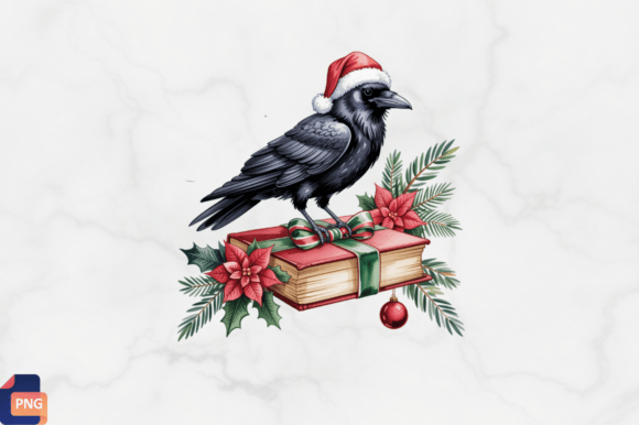 Christmas Raven Clipart PNG: Editorial Illustrations Review