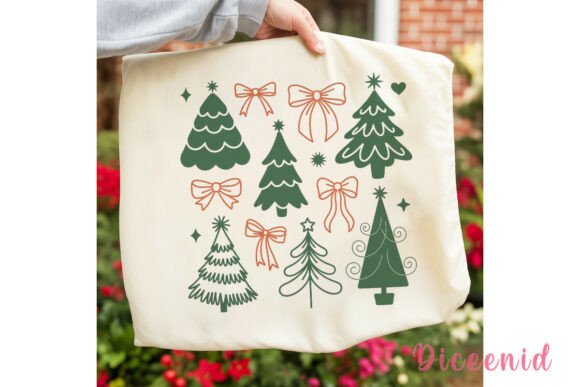 Christmas Tree Bows Clipart PNG for Illustrations