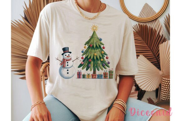 Crayon Snowman Christmas PNG Clipart for Illustrations