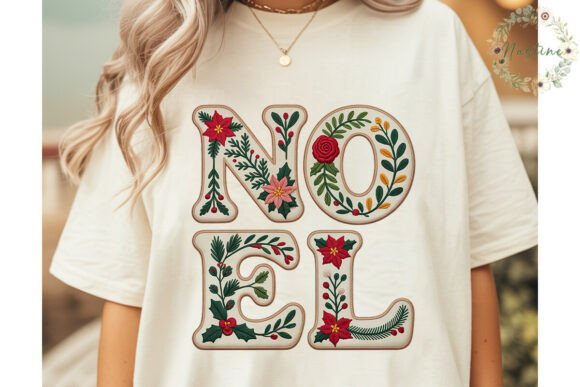 Embroidered Noel Christmas PNG Clipart Review