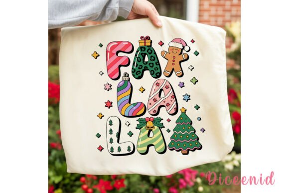 Fa La La Christmas Sublimation Design & Illustrations