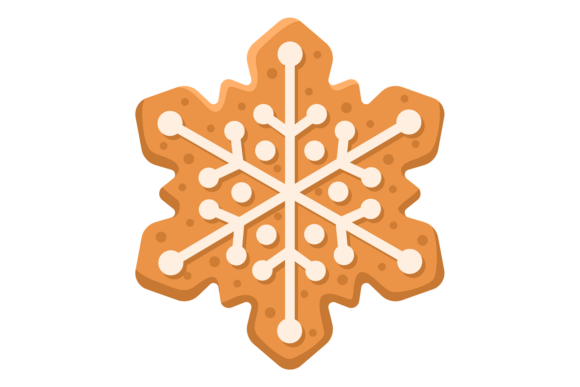 Gingerbread Snow Shape: Festive Illustrations
