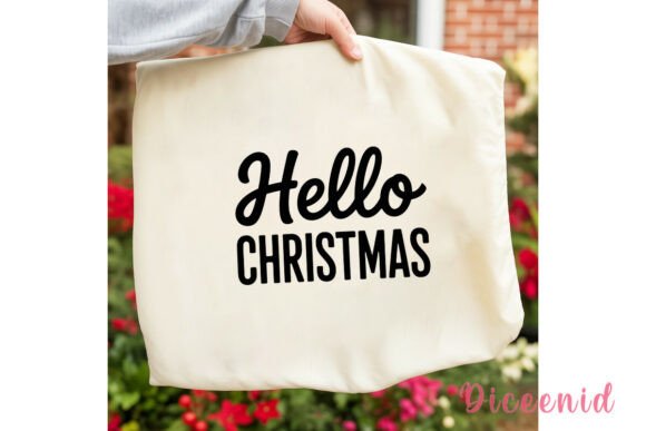 Hello Christmas Sublimation Design Illustrations