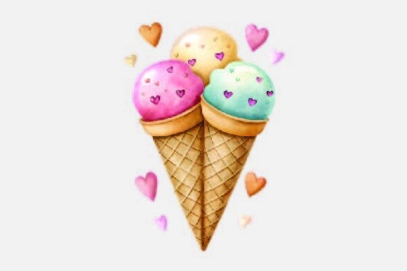 Ice Cream Christmas PNG: Freebies for Branding