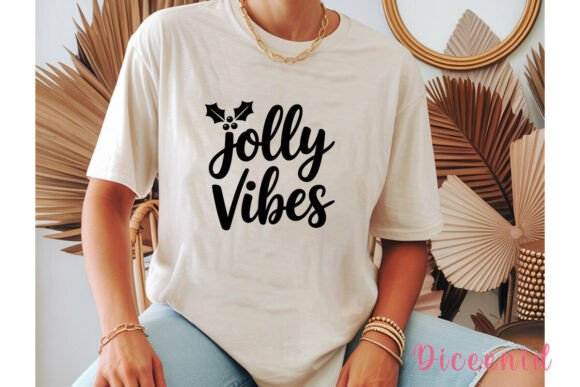 Jolly Vibes Holly Christmas PNG Clipart for Illustrations