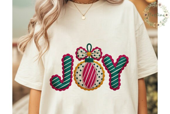 JOY Christmas Applique PNG Clipart & Illustrations