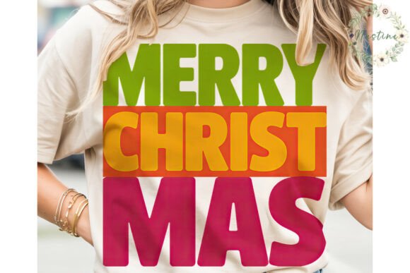 Merry Christmas Bold Text PNG: Festive Illustrations
