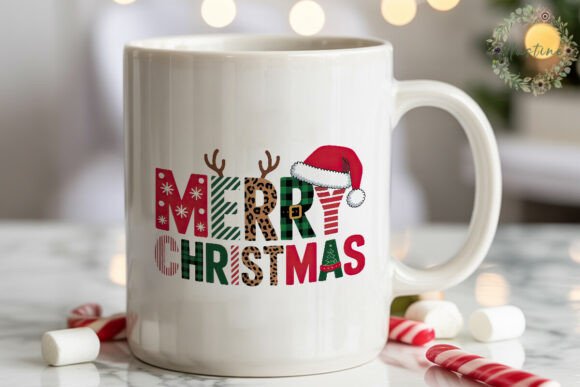 Merry Christmas Patchwork PNG Clipart & Illustrations