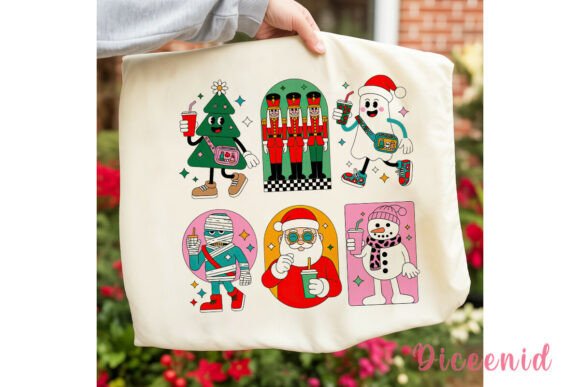 Retro Bougie Christmas PNG Clipart for Illustrations