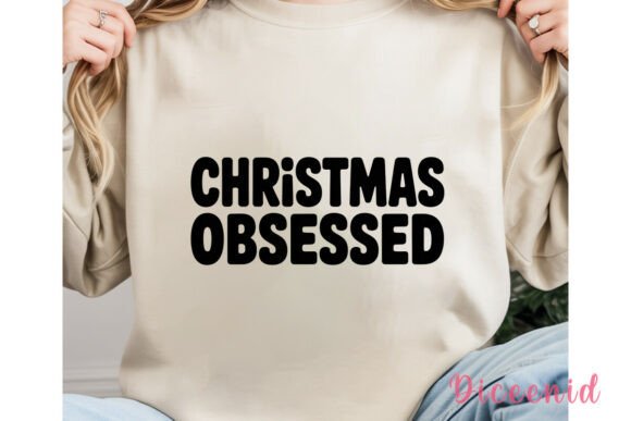 Reviewing Christmas Obsessed Text PNG Clipart Illustrations
