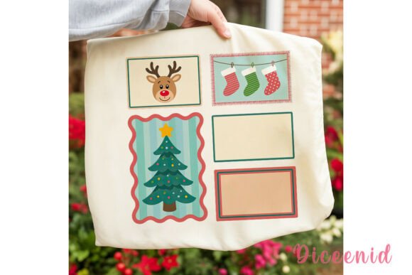Vintage Christmas Blocks PNG Clipart Review