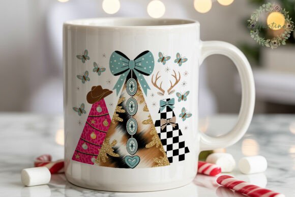 Western Christmas Tree PNG Clipart & Illustrations